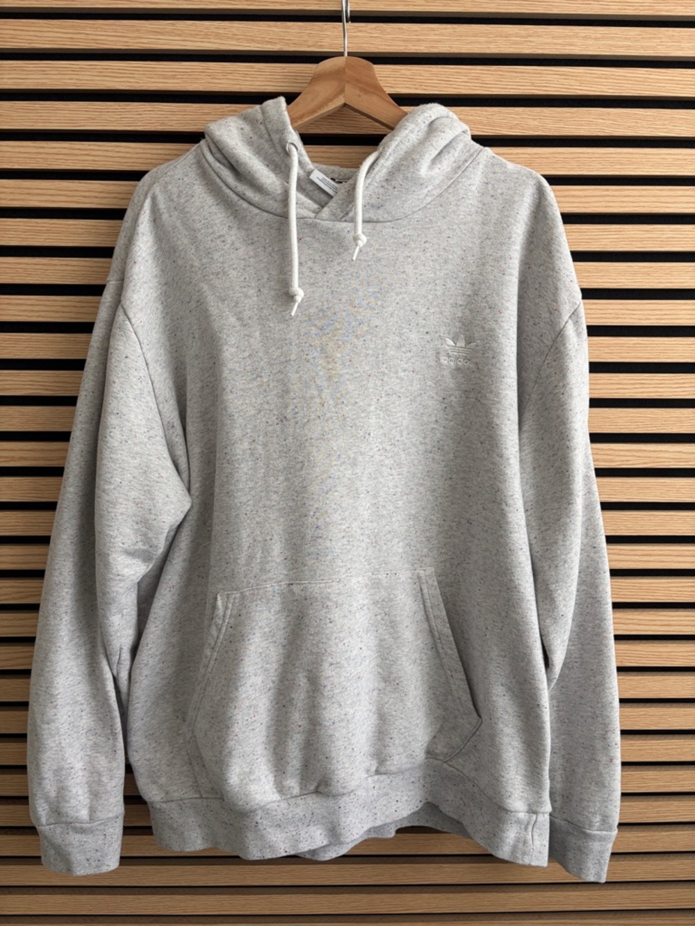 adidas Light Heather Gray Pullover Hoodie